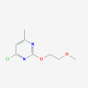 molecular formula C8H11ClN2O2 B6603590 4-chloro-2-(2-methoxyethoxy)-6-methylpyrimidine CAS No. 2296450-90-1