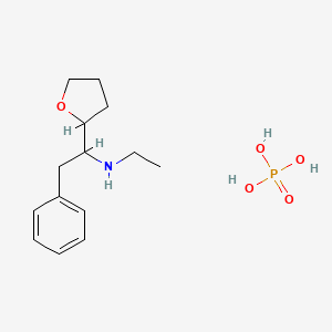 molecular formula C14H24NO5P B6603625 ethyl[1-(oxolan-2-yl)-2-phenylethyl]amine, phosphoric acid CAS No. 2361679-71-0