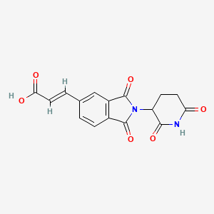 molecular formula C16H12N2O6 B6603672 (2E)-3-[2-(2,6-dioxopiperidin-3-yl)-1,3-dioxo-2,3-dihydro-1H-isoindol-5-yl]prop-2-enoic acid CAS No. 2229976-12-7