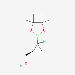 molecular formula C10H19BO3 B6603673 rac-[(1R,2R)-2-(4,4,5,5-tetramethyl-1,3,2-dioxaborolan-2-yl)cyclopropyl]methanol CAS No. 2287240-96-2
