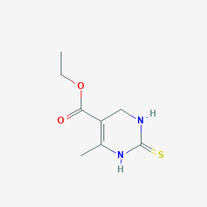 molecular formula C8H12N2O2S B066037 ethyl 6-methyl-2-sulfanylidene-3,4-dihydro-1H-pyrimidine-5-carboxylate CAS No. 159582-41-9