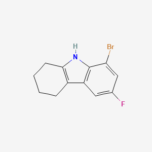 molecular formula C12H11BrFN B6603731 8-bromo-6-fluoro-2,3,4,9-tetrahydro-1H-carbazole CAS No. 1188195-83-6