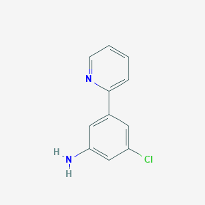molecular formula C11H9ClN2 B6603737 3-chloro-5-(pyridin-2-yl)aniline CAS No. 2138119-08-9