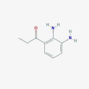 molecular formula C9H12N2O B6603759 1-(2,3-diaminophenyl)propan-1-one CAS No. 1803855-51-7