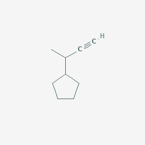 molecular formula C9H14 B6603765 (but-3-yn-2-yl)cyclopentane CAS No. 2137766-66-4
