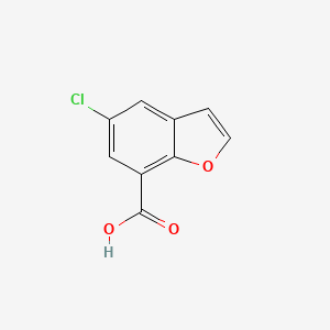molecular formula C9H5ClO3 B6603770 5-chloro-1-benzofuran-7-carboxylic acid CAS No. 99517-24-5