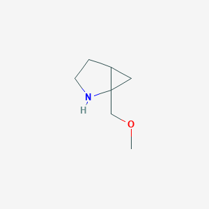 molecular formula C7H13NO B6603772 1-(methoxymethyl)-2-azabicyclo[3.1.0]hexane CAS No. 2866335-80-8