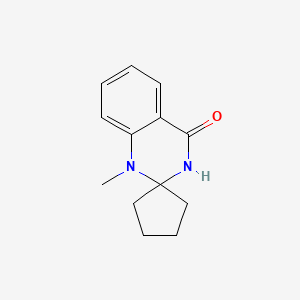 molecular formula C13H16N2O B6603780 1-Methylspiro[quinazoline-2(1H),1'-cyclopentan]-4(3H)-one CAS No. 158439-87-3