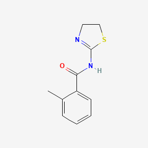 o-Toluamide, N-(2-thiazolidinylidene)-