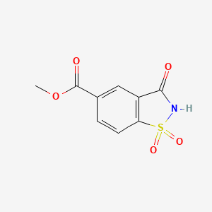 molecular formula C9H7NO5S B6603798 methyl 1,1,3-trioxo-2,3-dihydro-1lambda6,2-benzothiazole-5-carboxylate CAS No. 221446-01-1
