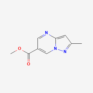 molecular formula C9H9N3O2 B6603807 methyl 2-methylpyrazolo[1,5-a]pyrimidine-6-carboxylate CAS No. 1616933-64-2