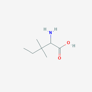 molecular formula C7H15NO2 B6603833 2-amino-3,3-dimethylpentanoic acid CAS No. 5632-92-8