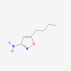 molecular formula C7H12N2O B6603837 5-butyl-1,2-oxazol-3-amine CAS No. 119409-98-2