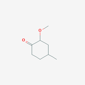molecular formula C8H14O2 B6603842 2-methoxy-4-methylcyclohexan-1-one, Mixture of diastereomers CAS No. 61840-84-4
