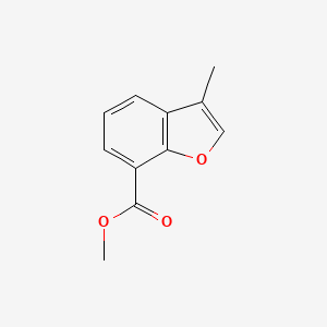 molecular formula C11H10O3 B6603844 methyl 3-methyl-1-benzofuran-7-carboxylate CAS No. 133844-98-1