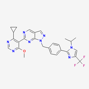 molecular formula C27H25F3N8O B6603846 Usp1-IN-1 CAS No. 2446480-97-1