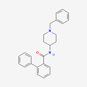 molecular formula C25H26N2O B6603876 N-(1-Benzylpiperidin-4-yl)[1,1'-biphenyl]-2-carboxamide CAS No. 135386-26-4