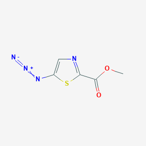 molecular formula C5H4N4O2S B6603895 methyl 5-azido-1,3-thiazole-2-carboxylate CAS No. 1309469-75-7