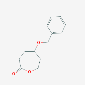 molecular formula C13H16O3 B6603902 5-(苯甲氧基)氧杂环戊酮-2-酮 CAS No. 168208-62-6