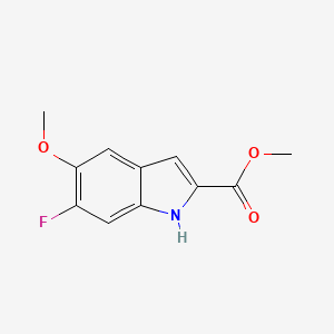 molecular formula C11H10FNO3 B6603911 methyl 6-fluoro-5-methoxy-1H-indole-2-carboxylate CAS No. 2104488-79-9