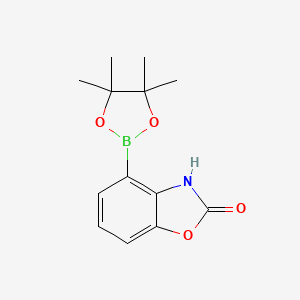 molecular formula C13H16BNO4 B6603919 4-(tetramethyl-1,3,2-dioxaborolan-2-yl)-2,3-dihydro-1,3-benzoxazol-2-one CAS No. 2377991-28-9
