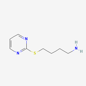 molecular formula C8H13N3S B6603922 4-(pyrimidin-2-ylsulfanyl)butan-1-amine CAS No. 642092-89-5