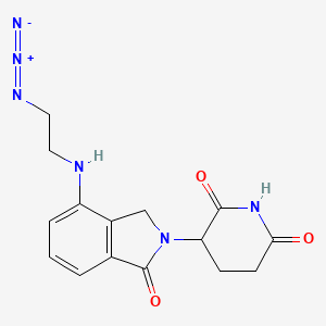molecular formula C15H16N6O3 B6603936 3-{4-[(2-azidoethyl)amino]-1-oxo-2,3-dihydro-1H-isoindol-2-yl}piperidine-2,6-dione CAS No. 2399455-67-3