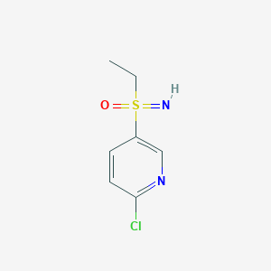 molecular formula C7H9ClN2OS B6603942 (6-chloropyridin-3-yl)(ethyl)imino-lambda6-sulfanone CAS No. 2710998-66-4