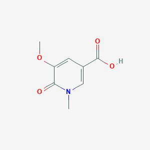 molecular formula C8H9NO4 B6603943 5-methoxy-1-methyl-6-oxo-1,6-dihydropyridine-3-carboxylic acid CAS No. 181996-77-0