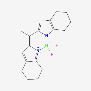 molecular formula C18H21BF2N2 B6603952 2,2-difluoro-12-methyl-1lambda5,3-diaza-2-borapentacyclo[11.7.0.0^{3,11}.0^{4,9}.0^{15,20}]icosa-1(20),4(9),10,12,14-pentaen-1-ylium-2-uide CAS No. 151486-58-7