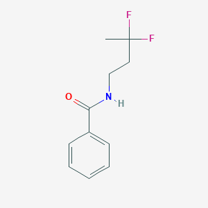 molecular formula C11H13F2NO B6603960 N-(3,3-difluorobutyl)benzamide CAS No. 1871887-70-5
