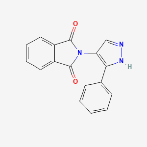 2-(3-phenyl-1H-pyrazol-4-yl)-2,3-dihydro-1H-isoindole-1,3-dione
