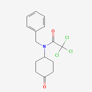 N-benzyl-2,2,2-trichloro-N-(4-oxocyclohexyl)acetamide