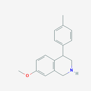 molecular formula C17H19NO B6603993 7-methoxy-4-(4-methylphenyl)-1,2,3,4-tetrahydroisoquinoline CAS No. 746542-81-4