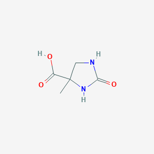 molecular formula C5H8N2O3 B6603999 4-methyl-2-oxoimidazolidine-4-carboxylic acid CAS No. 2248284-31-1