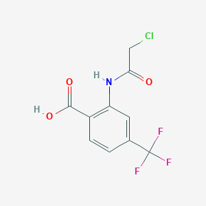 2-(2-chloroacetamido)-4-(trifluoromethyl)benzoic acid