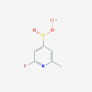 lithium(1+) ion 2-fluoro-6-methylpyridine-4-sulfinate