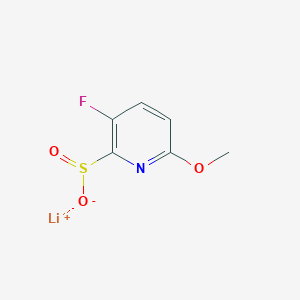 molecular formula C6H5FLiNO3S B6604069 lithium(1+) ion 3-fluoro-6-methoxypyridine-2-sulfinate CAS No. 2219374-59-9