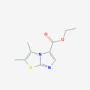 molecular formula C10H12N2O2S B6604108 ethyl 2,3-dimethylimidazo[2,1-b][1,3]thiazole-5-carboxylate CAS No. 99068-49-2