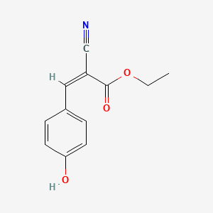 2-Cyano-3-(4-hydroxy-phenyl)-acrylic acid ethyl ester