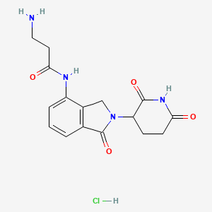 molecular formula C16H19ClN4O4 B6604127 3-amino-N-[2-(2,6-dioxopiperidin-3-yl)-1-oxo-2,3-dihydro-1H-isoindol-4-yl]propanamide hydrochloride CAS No. 2717431-03-1