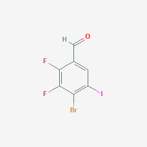 4-bromo-2,3-difluoro-5-iodobenzaldehyde