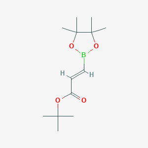 molecular formula C13H23BO4 B6604184 tert-butyl (2E)-3-(4,4,5,5-tetramethyl-1,3,2-dioxaborolan-2-yl)prop-2-enoate CAS No. 1608146-56-0