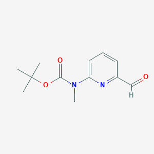 molecular formula C12H16N2O3 B6604201 tert-butyl N-(6-formylpyridin-2-yl)-N-methylcarbamate CAS No. 1685240-70-3