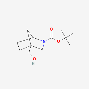 molecular formula C12H21NO3 B6604211 tert-butyl 4-(hydroxymethyl)-2-azabicyclo[2.2.1]heptane-2-carboxylate CAS No. 2639462-11-4