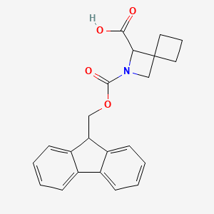 molecular formula C22H21NO4 B6604227 2-{[(9H-fluoren-9-yl)methoxy]carbonyl}-2-azaspiro[3.3]heptane-1-carboxylic acid CAS No. 2137457-31-7
