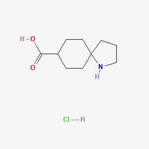 molecular formula C10H18ClNO2 B6604246 1-azaspiro[4.5]decane-8-carboxylic acid hydrochloride CAS No. 2741515-57-9