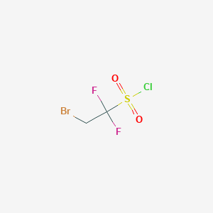 molecular formula C2H2BrClF2O2S B6604267 2-bromo-1,1-difluoroethane-1-sulfonyl chloride CAS No. 2639445-12-6