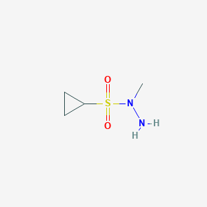 molecular formula C4H10N2O2S B6604298 N-methylcyclopropanesulfonohydrazide CAS No. 2153768-95-5
