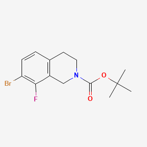 tert-butyl 7-bromo-8-fluoro-1,2,3,4-tetrahydroisoquinoline-2-carboxylate